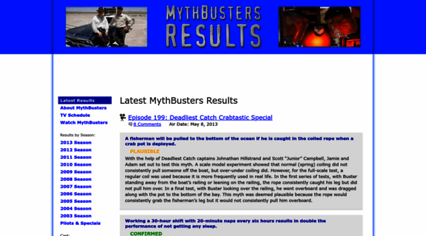 mythbustersresults.com