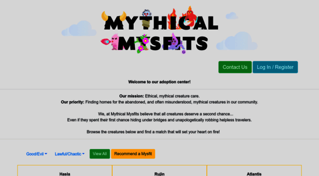 mythicalmysfits.com