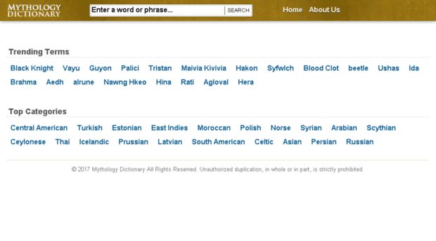 mythologydictionary.com