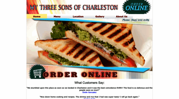 mythreesonsofcharleston.com