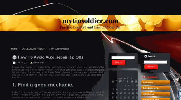 mytinsoldier.com