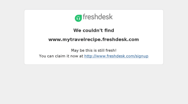 mytravelrecipe.freshdesk.com