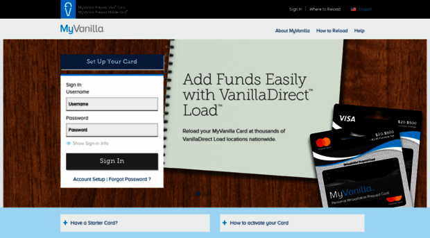 myvanillacard.com