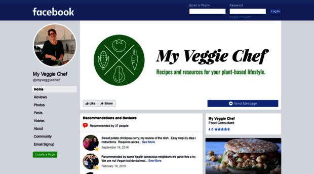 myveggiechef.com