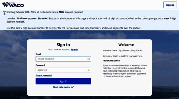 mywacoaccount.com