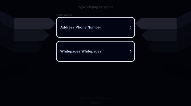 mywhitepages.space