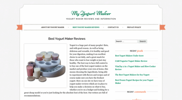 myyogurtmaker.com