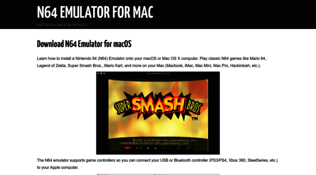 n64emulatormac.com