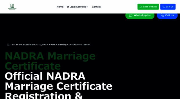nadramarriagecertificate.com