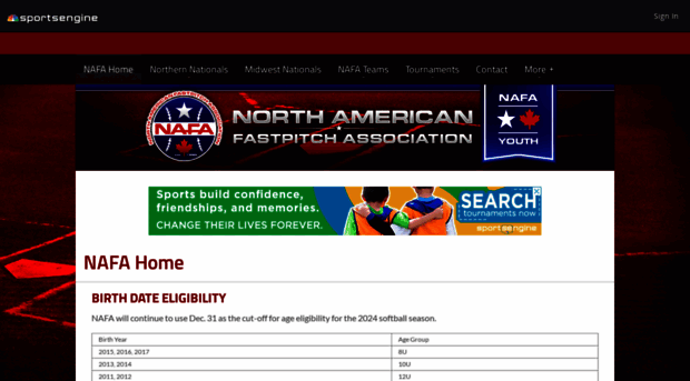 nafasoftball.com