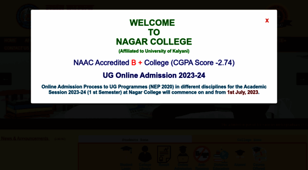 nagarcollege.in