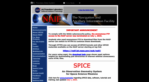 naif.jpl.nasa.gov