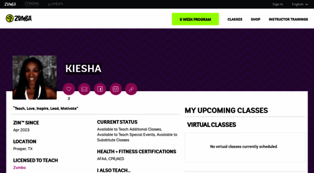 nakieshakindred.zumba.com