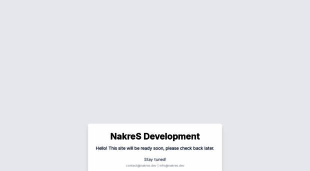 nakres.dev