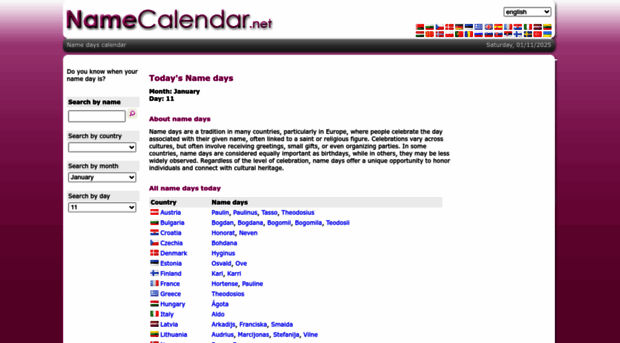 namecalendar.net