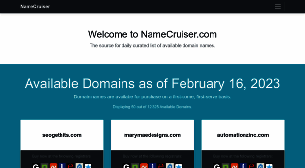 namecruiser.com