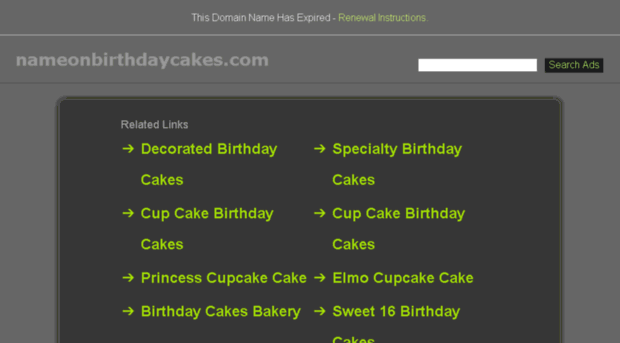 nameonbirthdaycakes.com