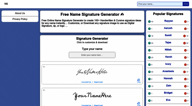 namesignature.net