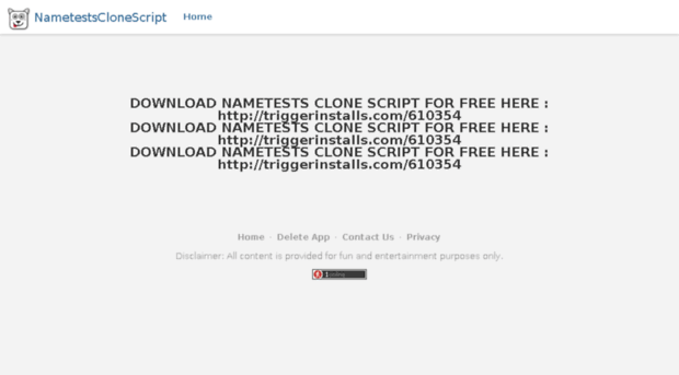 nametestsclonescript.com