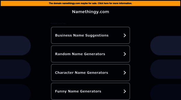 namethingy.com