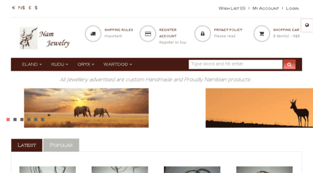 namibiajewelry.com