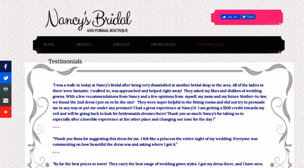 nancybridal.com