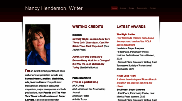nancyhendersonwriter.com