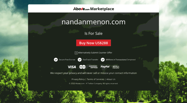 nandanmenon.com