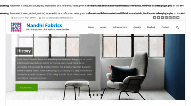 nandhifabrics.com