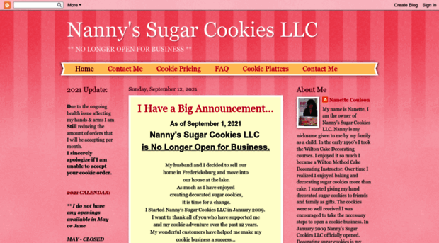 nannyssugarcookies.com