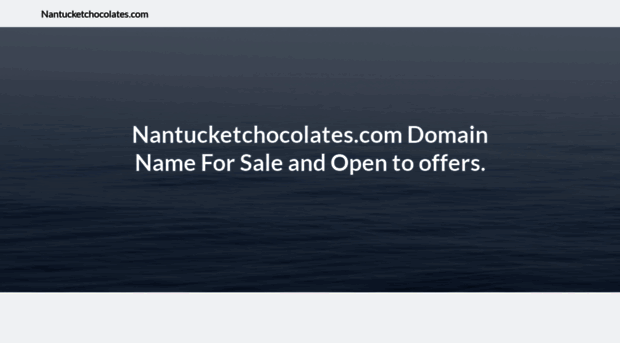 nantucketchocolates.com