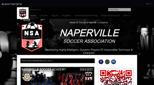 napervillesoccer.com