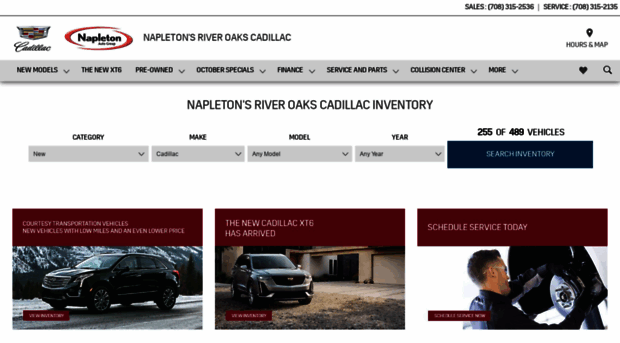 napletonriveroakscadillac.com