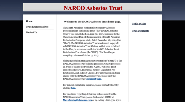 narcoasbestostrust.org