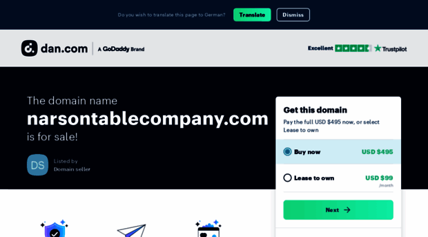 narsontablecompany.com