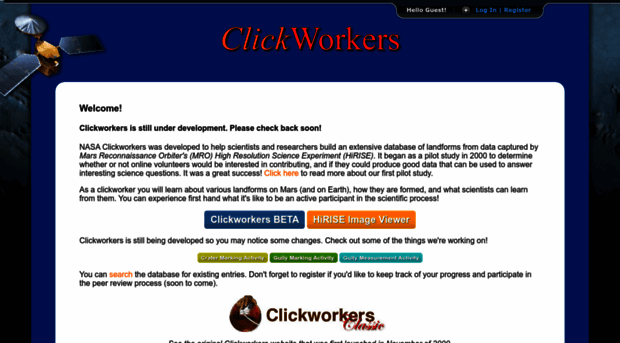 nasaclickworkers.com