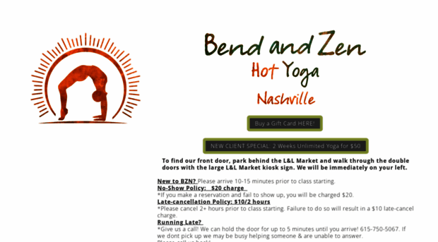 nashville.bendandzenhotyoga.com