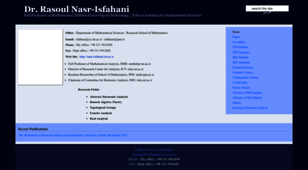 nasr-isfahani.iut.ac.ir