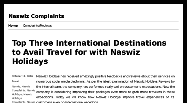 naswizcomplaints.in