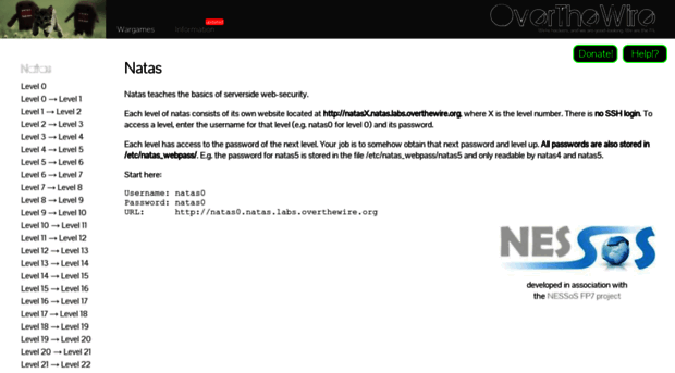 natas.labs.overthewire.org