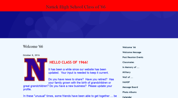 natickhighclassof1966.myevent.com