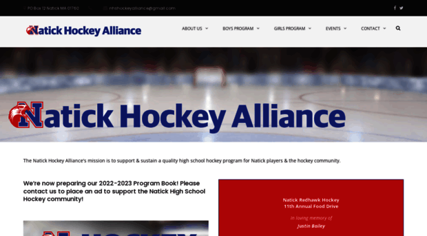 natickhockey.com