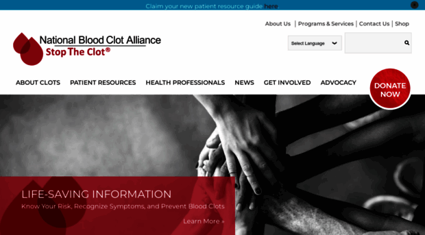 national-blood-clot-alliance.networkforgood.com