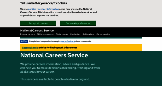 national careers service personal statement