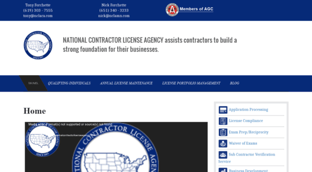 nationalcontractorlicenseagency.com