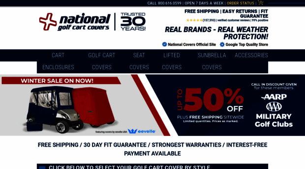 nationalgolfcartcovers.com