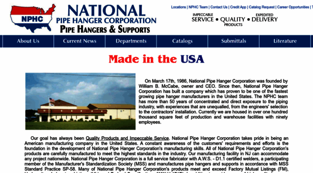 nationalpipehanger.com