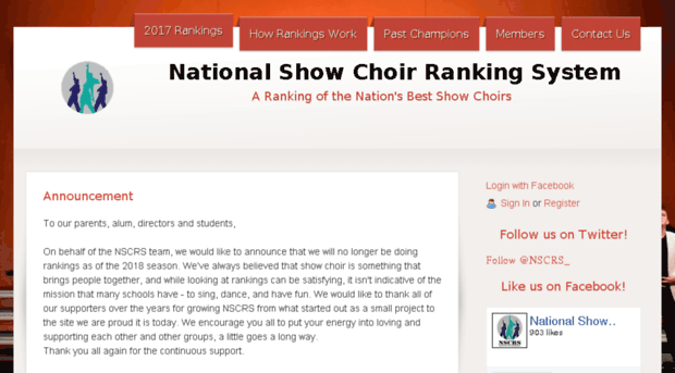 nationalshowchoirrankings.com