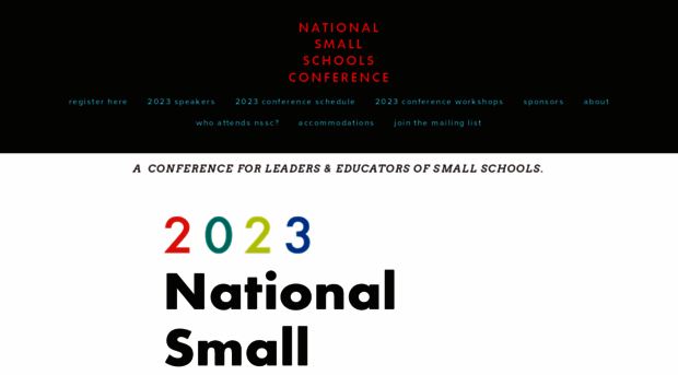 nationalsmallschoolsconference.org