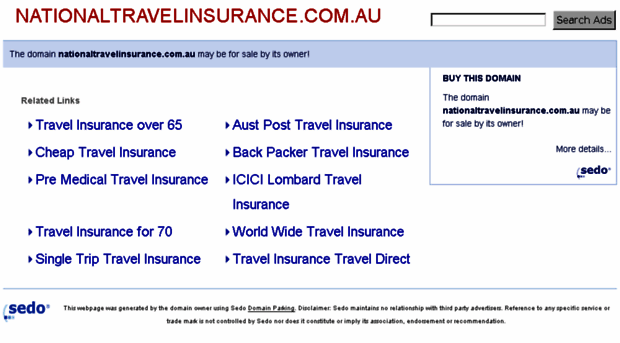 nationaltravelinsurance.com.au